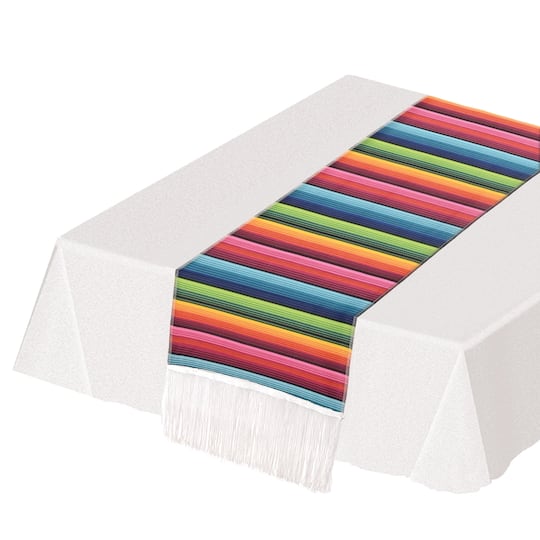 Michaels, Beistle 6ft. Fiesta Serape Fabric Table Runner – Category: Party Decorations